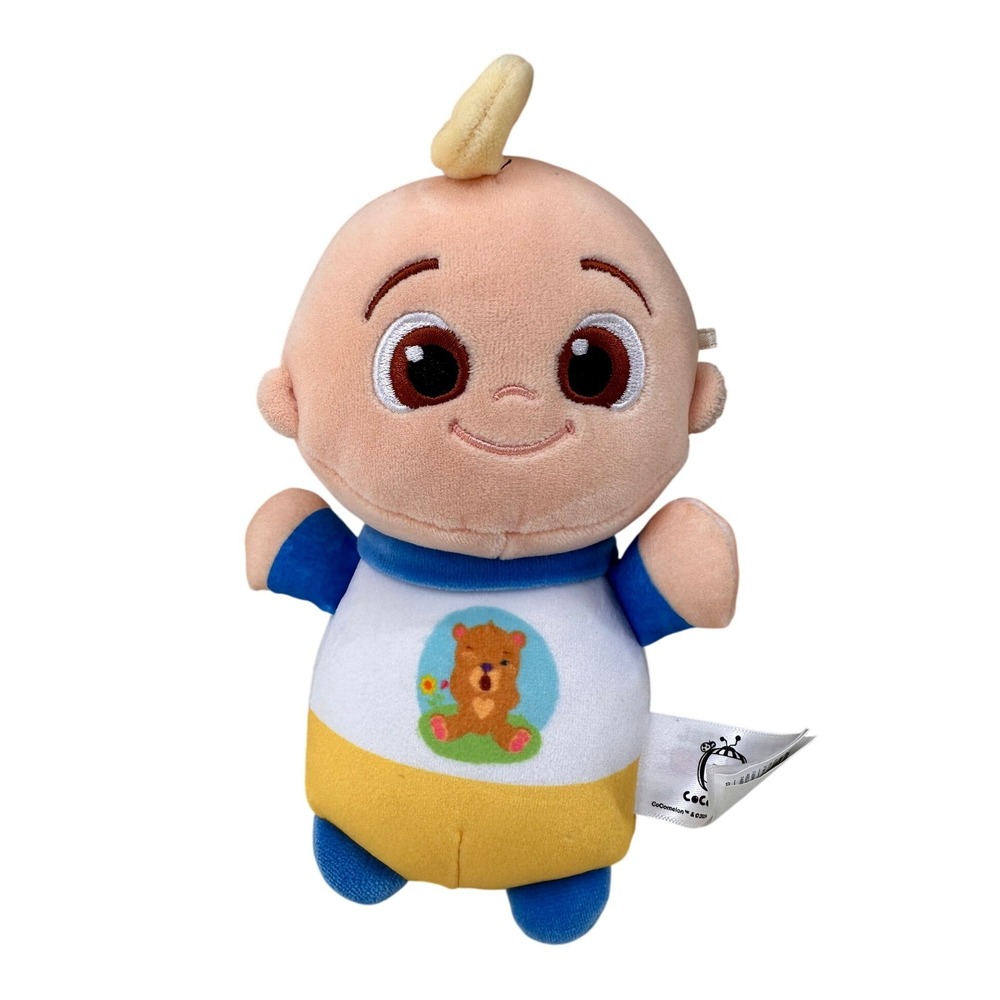 CoComelon JJ HugMees Squishmallows Plush Stuffed Animal Toy 8 inch Blue Yellow